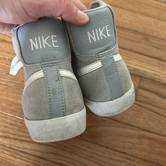 Nike Blazers Gray High-Top Sneakers
